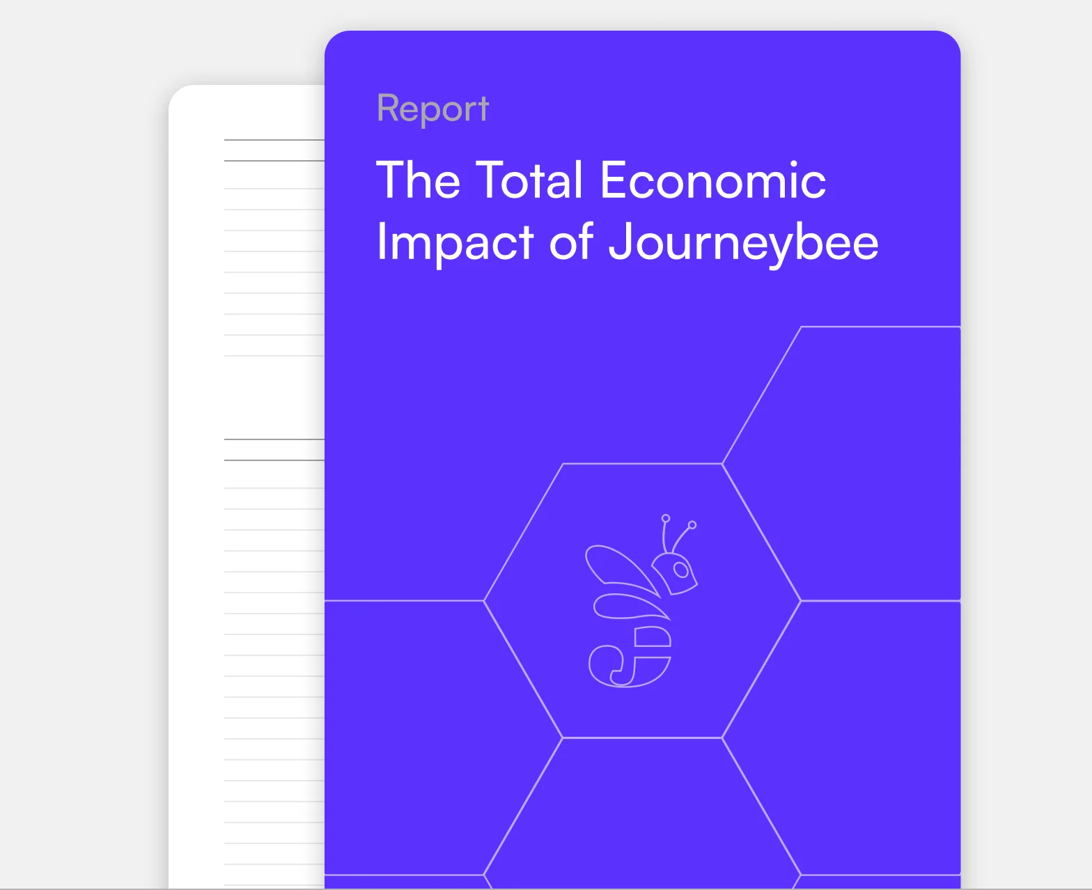 Journeybee report cover titled The Total Economic Impact of Journeybee